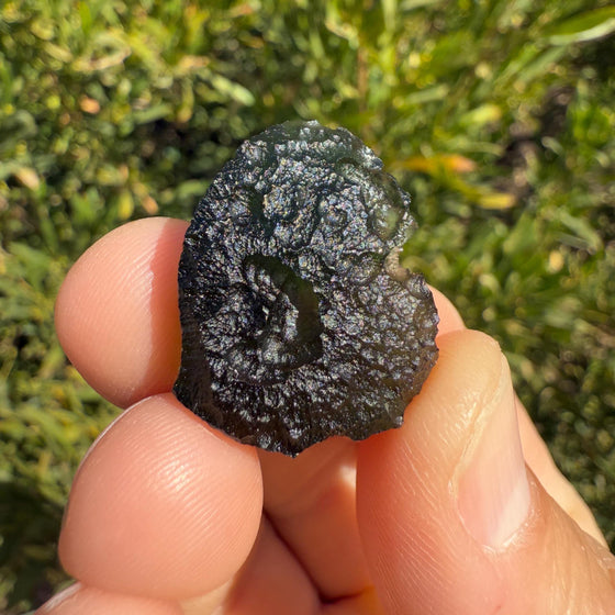 Natural Moldavite Tektite Specimen, Bohemian Crystal (5.83 grams)