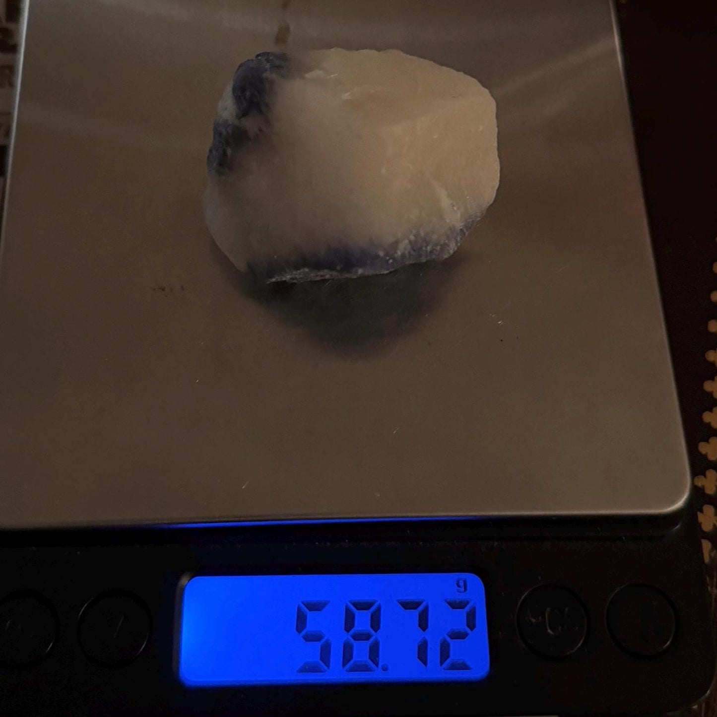Raw Dumortierite Crystal, Vibrant Blue Mineral Specimen (58.73 grams)