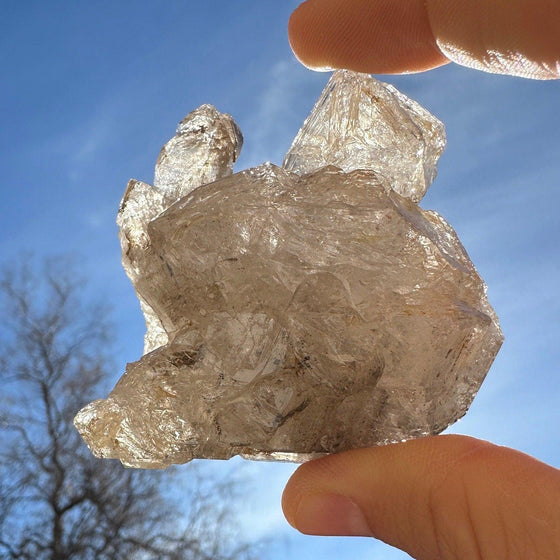 Elestial Quartz Crystal, Skeletal Layered Quartz (174.88 grams)