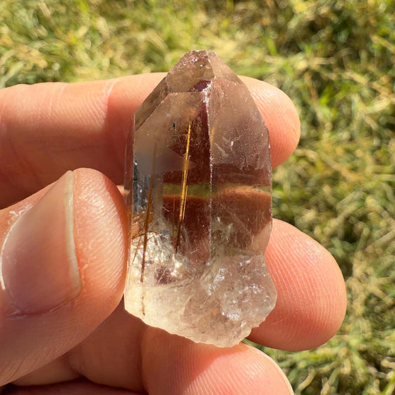 Golden Rutilated Quartz Crystal: Brazilian Fine Crystal, 12.77 grams