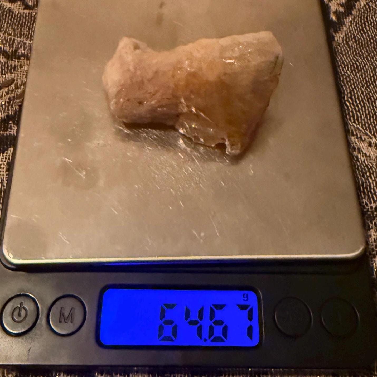 Rare Golden Brazilian Phenacite Crystal: High-Vibration Energy Stone, 64.67g/323ct