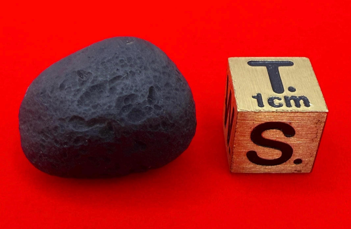 Saffordite Stone, Rare Cintamani, Elongated, Arizona, Pseudo Tektite, 5.84 Grams