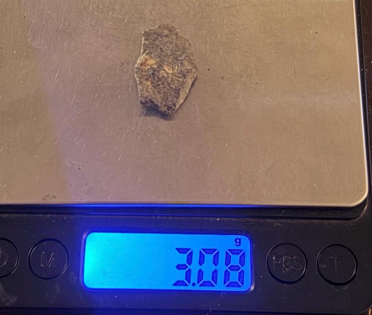 Tisserlitine 003 Lunar Meteorite: Feldspathic Breccia Moon Rock, 3.08 grams
