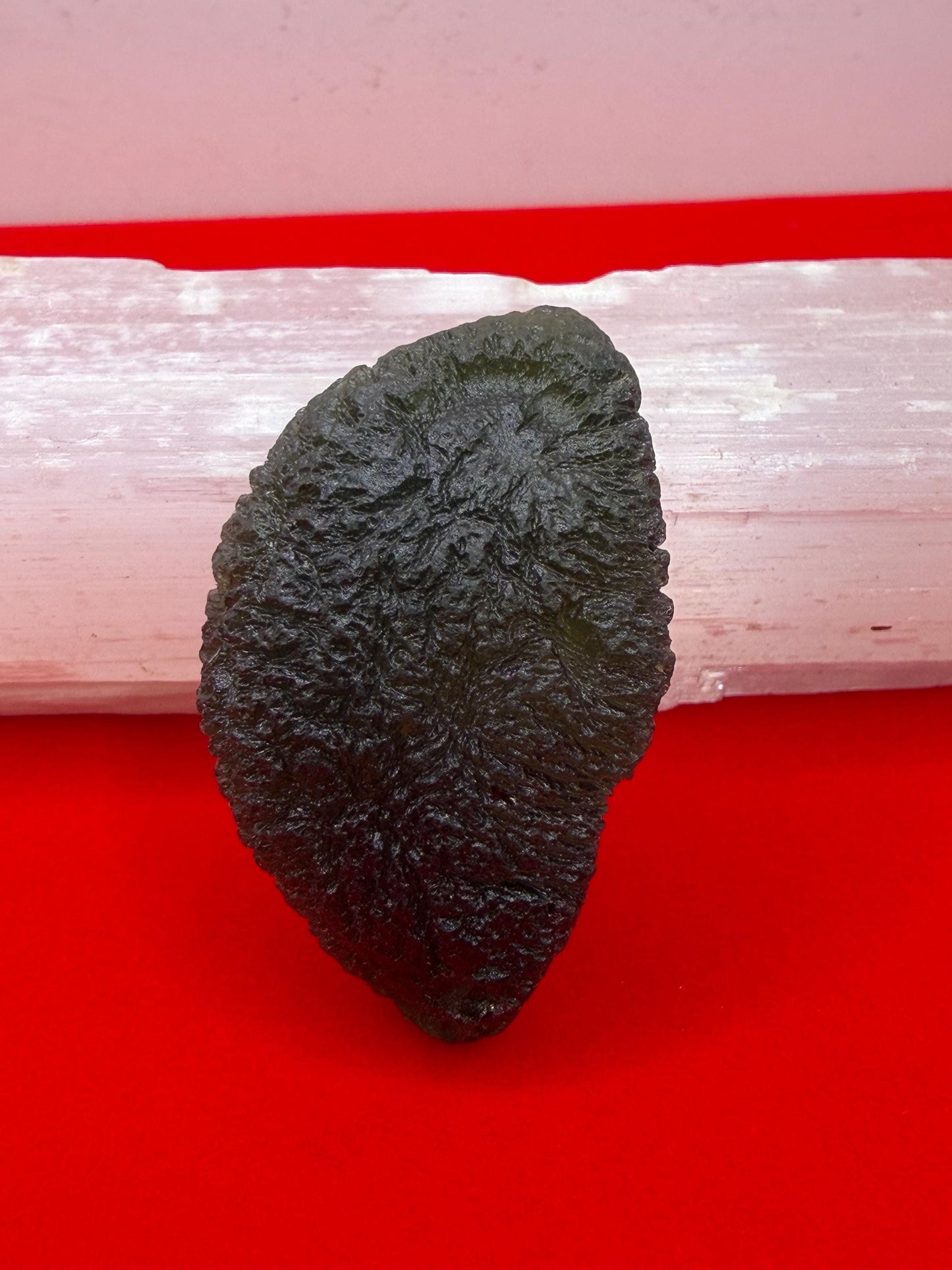 Authentic Moldavite Tektite Specimen, Reiki Healing Crystal, 13.99g/69.95ct