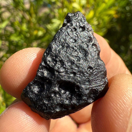 Indonesian Tektite: Impactite Rock - Astronomy Space Gift, 7.01 grams