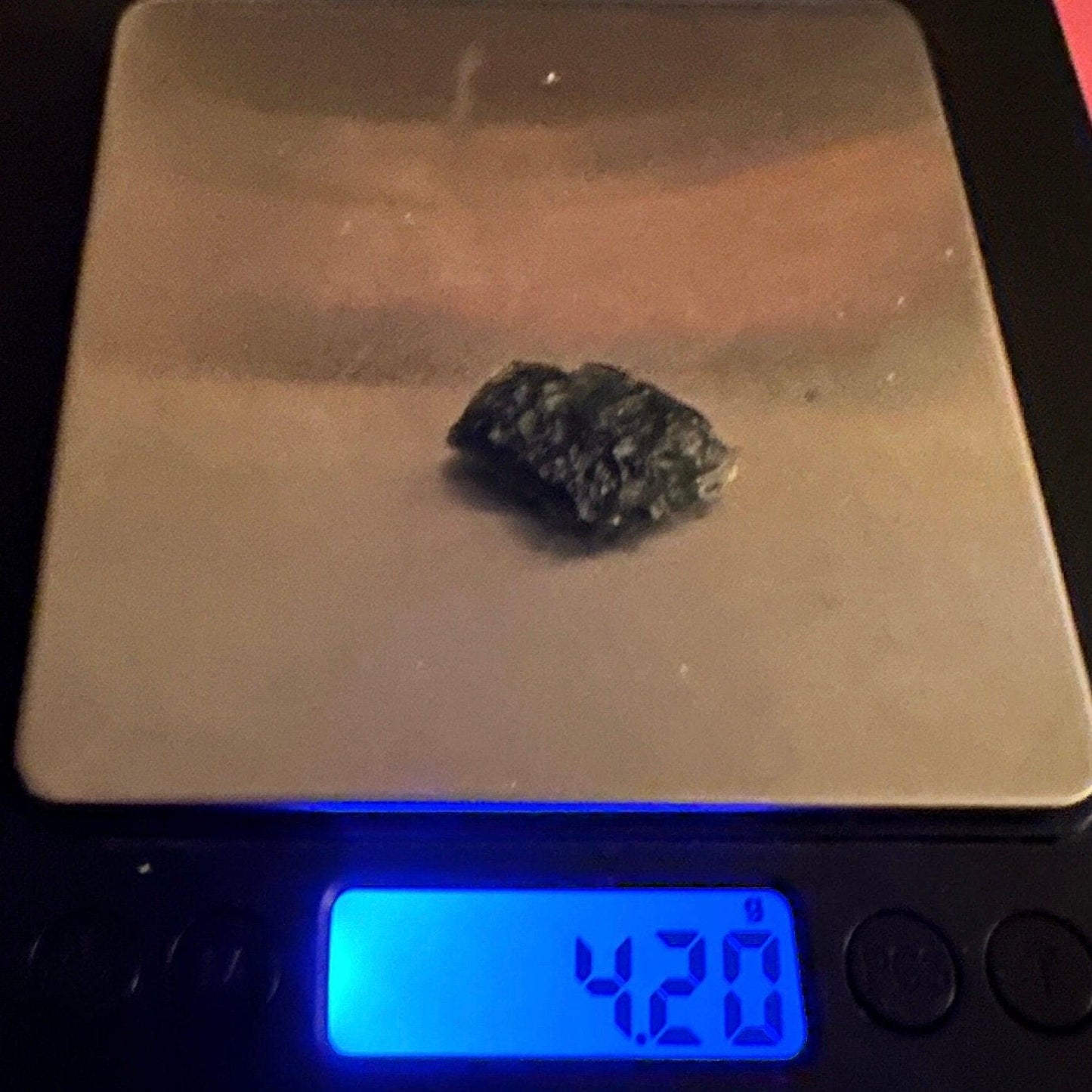 Authentic Moldavite Tektite Specimen: 4.20g/21ct