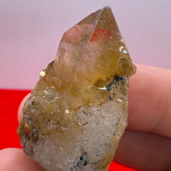 Golden Rutilated Quartz Crystal: Brazilian Fine Crystal, 18.98g