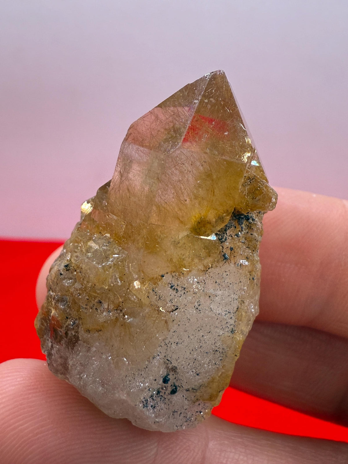 Golden Rutilated Quartz Crystal: Brazilian Fine Crystal, 18.98g
