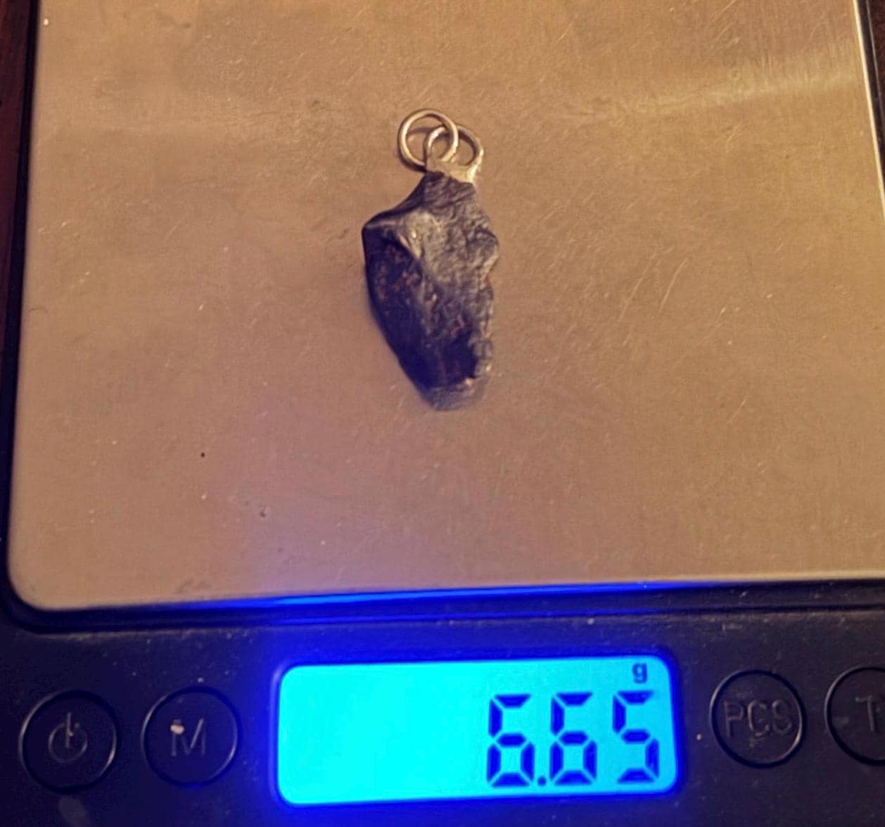Canyon Diablo Iron Meteorite Pendant: Arizona Space Gift, 6.65 grams