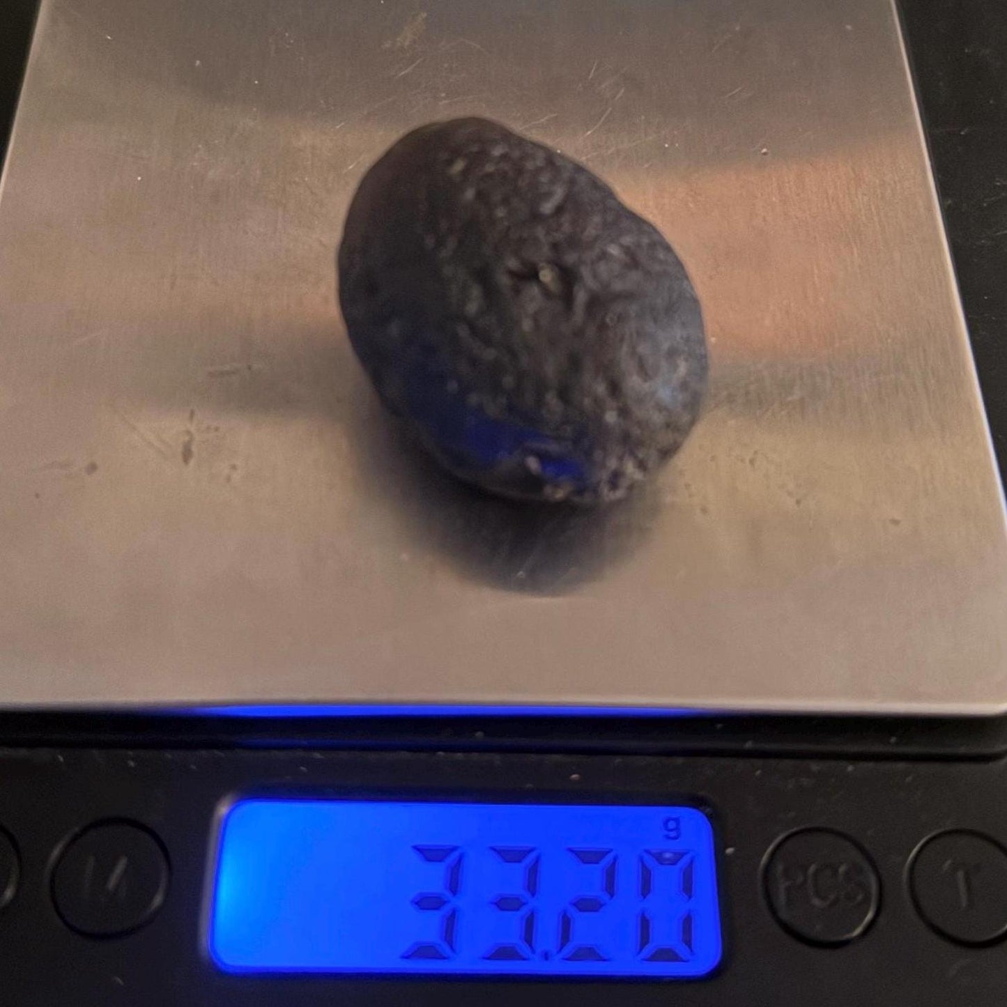 Colombianite Specimen: Translucent Tektite, Shamanic Healing Stone, Pseudo-Tektite, 33.20 grams
