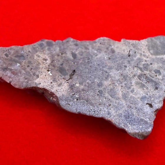Oued el Hamim 001 Lunar Meteorite Slice, Authentic Moon Rock, Rare Aqueously Altered Lunar, 1.14g