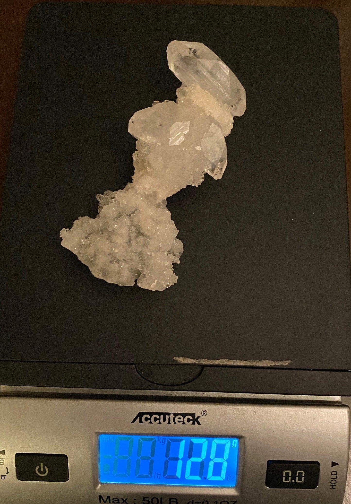 Apophyllite Stalactite Crystal Cluster: Reiki Meditation Stone, 128 grams