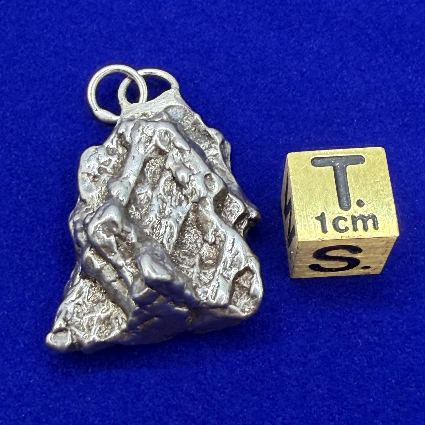 Campo del Cielo Meteorite Pendant, Authentic Astronomy Gift, Cosmic Jewelry, 20.13 grams