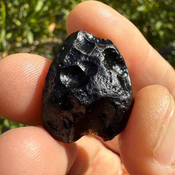Indochinite Tektite: Indonesian Impactite Rock, Energy Work Stone, 10.50 grams