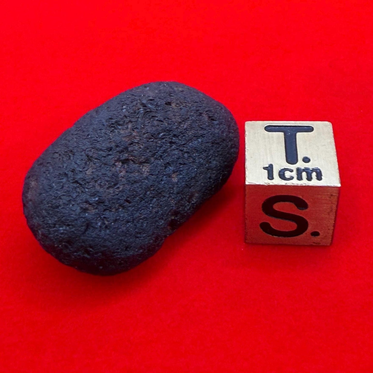 Saffordite Stone, Rare Cintamani, Elongated, Arizona, Pseudo Tektite, 8.18 Grams