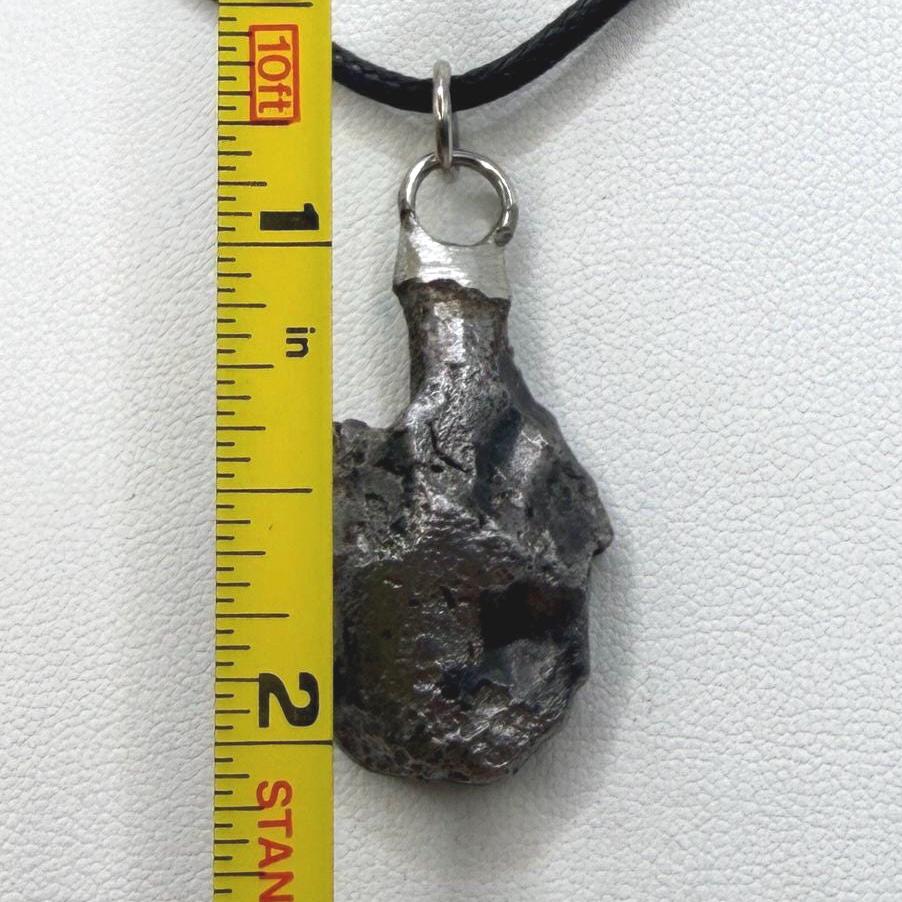 Sikhote-Alin Iron Meteorite Pendant: Astronomy Space Gift, 10.16g