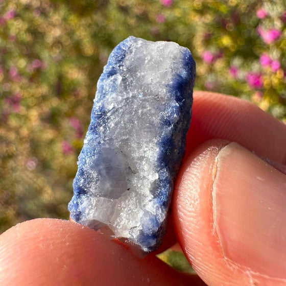 Raw Dumortierite Crystal, Vibrant Blue Mineral Specimen, Bahia Brazil