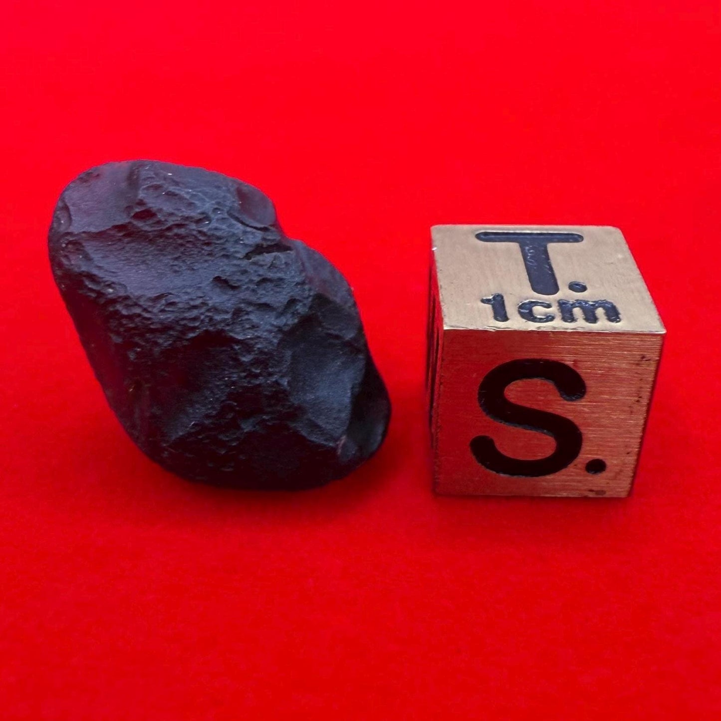 Saffordite Stone: Rare Cintamani, Arizona Tektite -3.39 Grams
