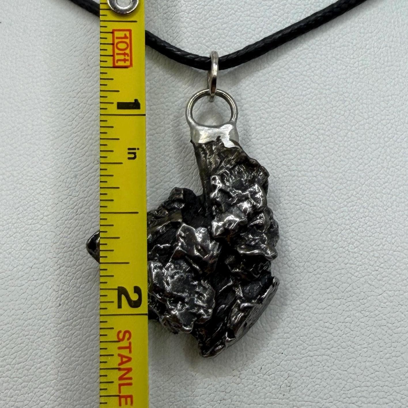 Campo del Cielo Meteorite Pendant, Authentic Astronomy Gift, Cosmic Jewelry, 14.35 grams