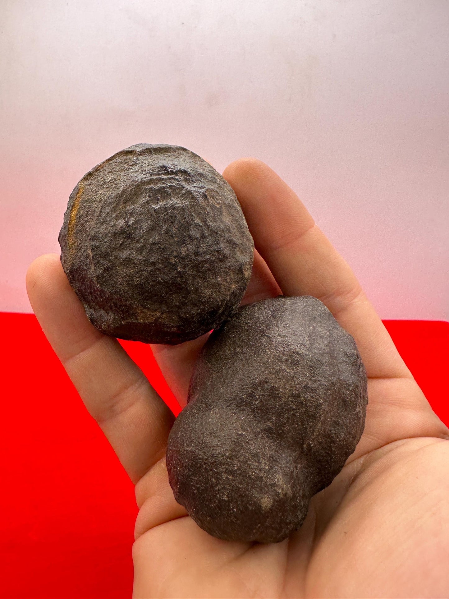 Rare Large Moqui Marbles, Pair of Stones, Shaman Stones, Southern Utah, Thunder Stones, Hopi Marbles, Sandstone, 5.7 oz|165 grams