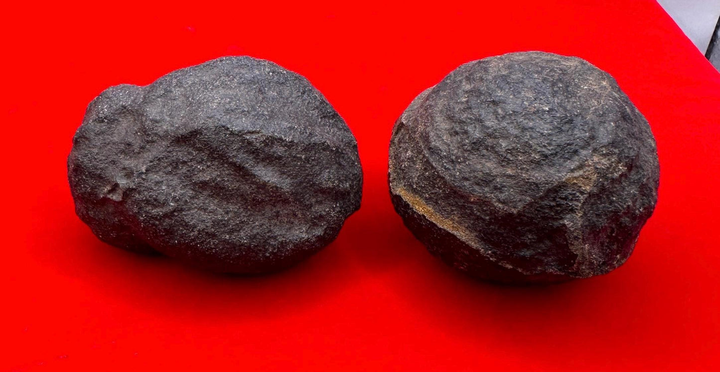 Rare Large Moqui Marbles, Pair of Stones, Shaman Stones, Southern Utah, Thunder Stones, Hopi Marbles, Sandstone, 5.7 oz|165 grams