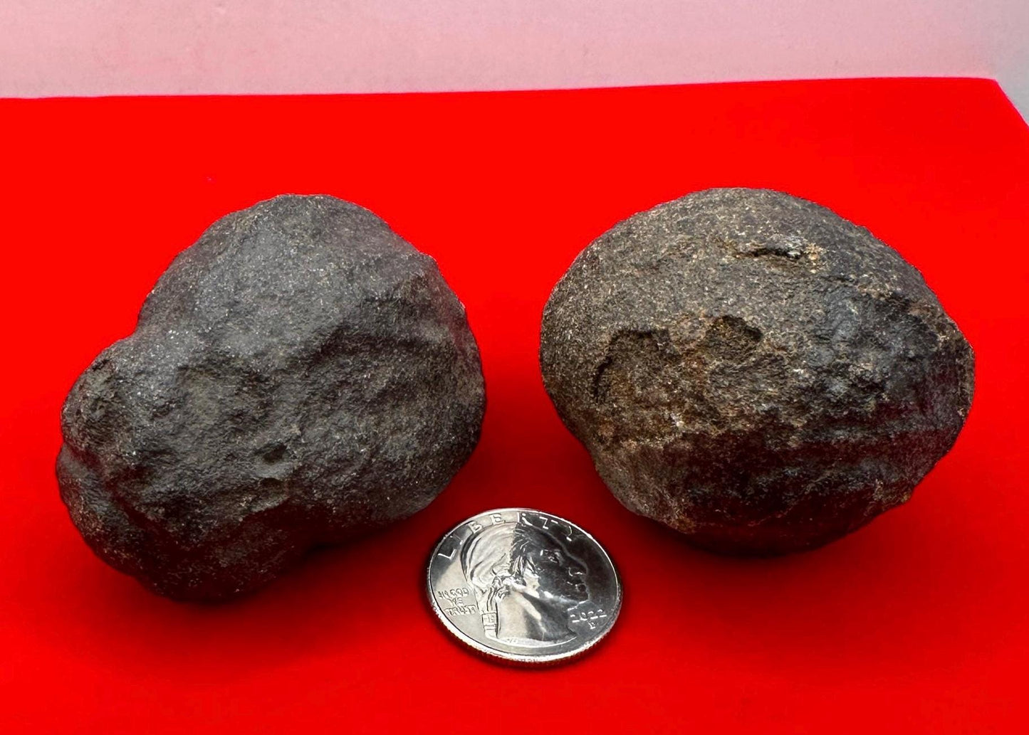 Rare Large Moqui Marbles, Pair of Stones, Shaman Stones, Southern Utah, Thunder Stones, Hopi Marbles, Sandstone, 5.7 oz|165 grams