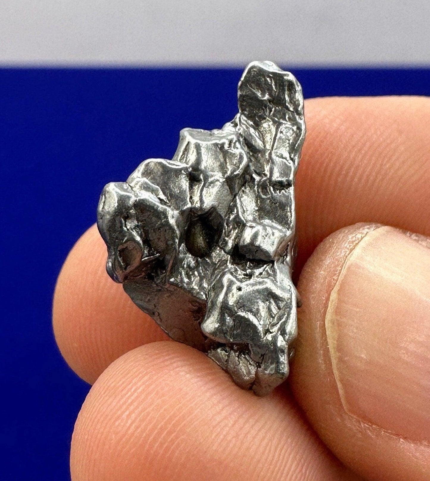 Beautiful Meteorite Specimen Campo del Cielo 7.12 grams, comes with a display case and velvet carrying bag, Astronomy Gift, Space Gift
