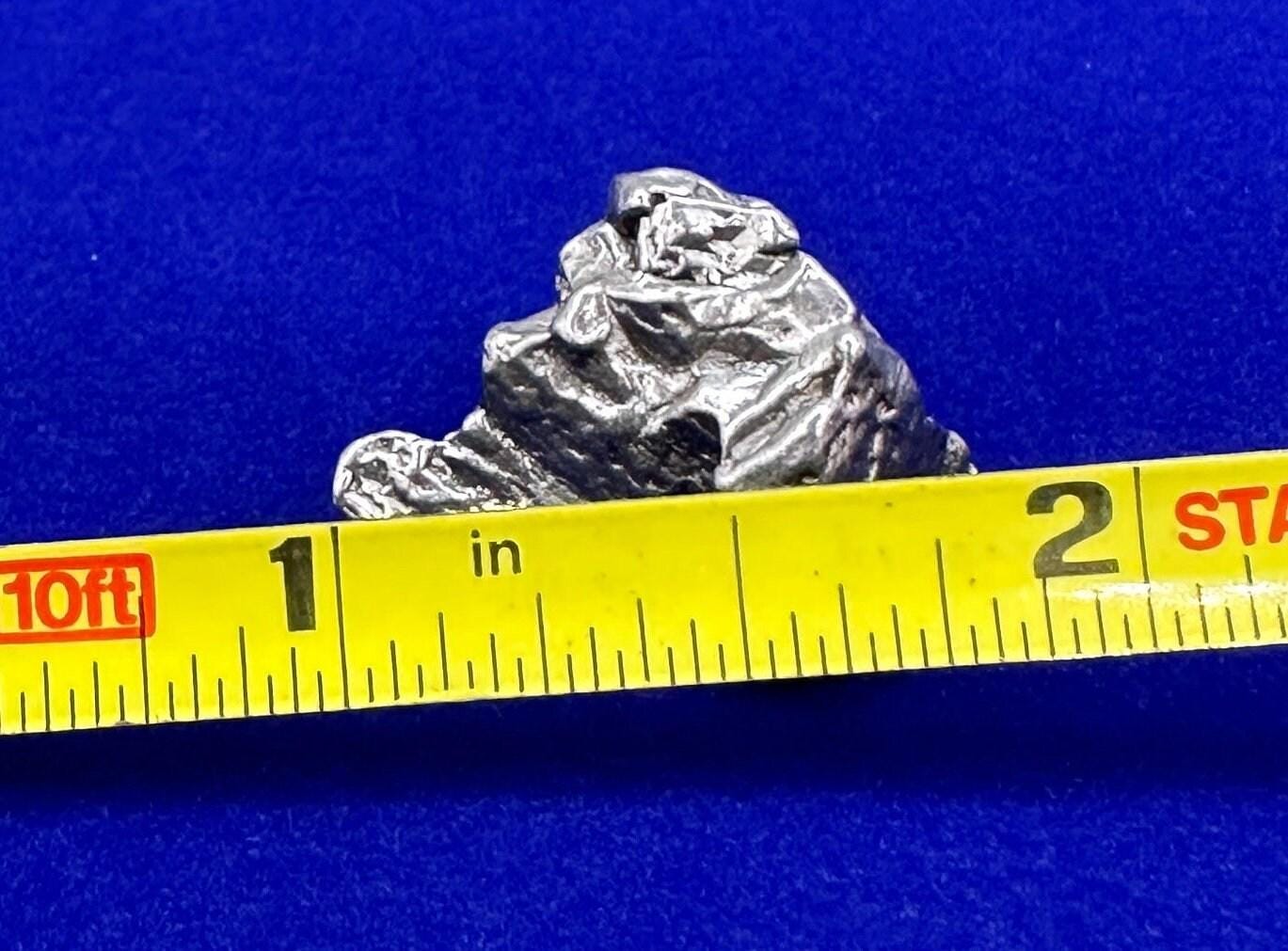 Beautiful Meteorite Specimen Campo del Cielo 7.12 grams, comes with a display case and velvet carrying bag, Astronomy Gift, Space Gift