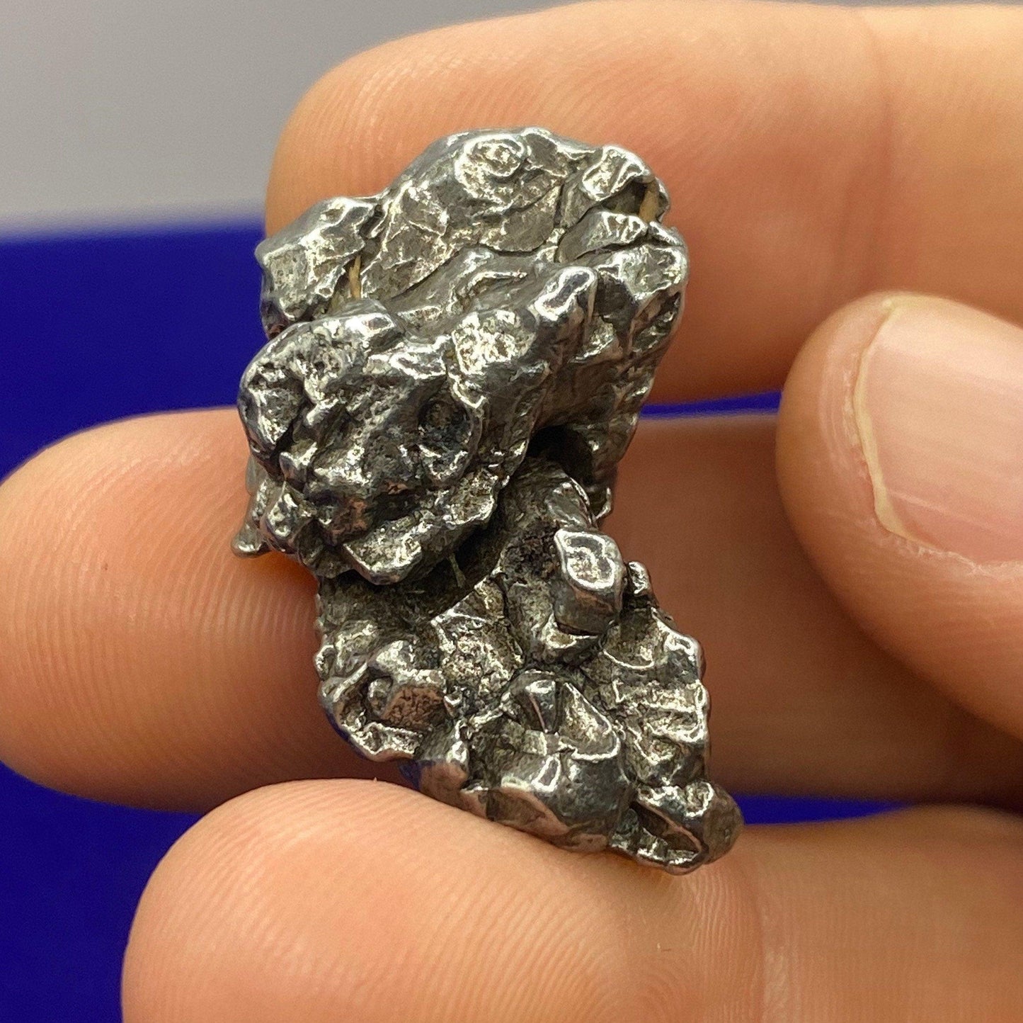 Unique Meteorite Specimen Campo del Cielo 23.37 grams, Rare Moving Piece, Reiki, Astronomy Gift, Display Case and Carrying Bag
