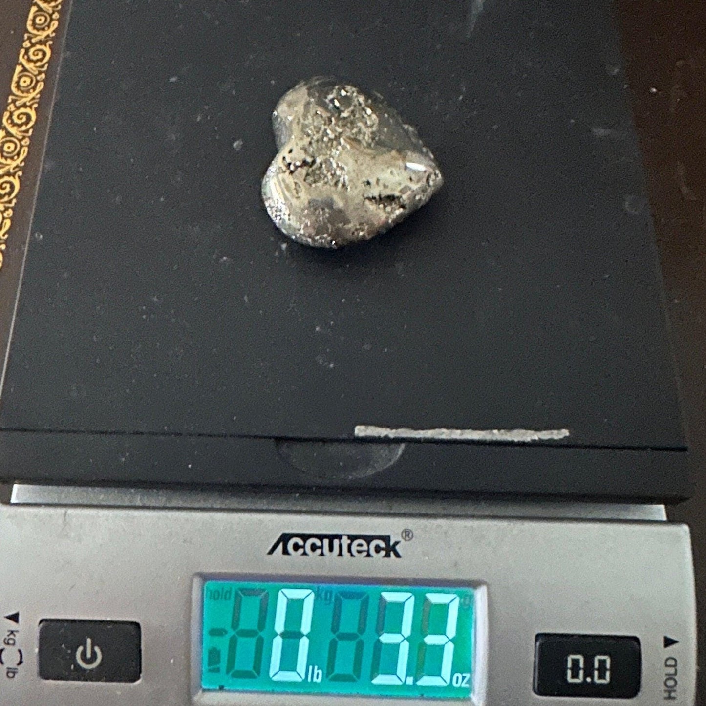Beautiful Pyrite Heart, Pyrite, Heart Shaped, Balance, Heart, Arizona Pyrite, willpower, Mothers Day, Fools Gold, 3.3 ounces