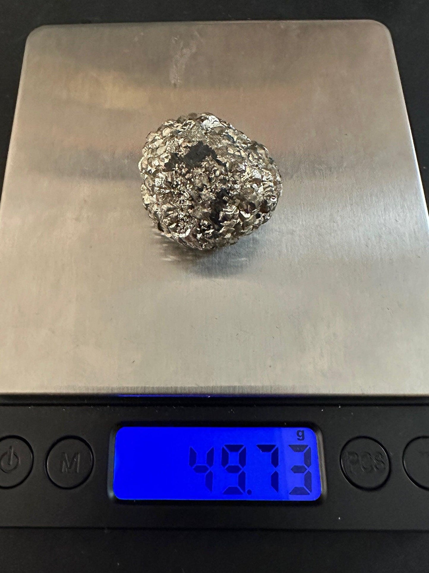 Golden Prophecy Stone, Rare and Unique, Marcasite Nodule, Crystal of Protection, Pyrite, Reiki, Rock Collection, Transformation, 49.73 grams