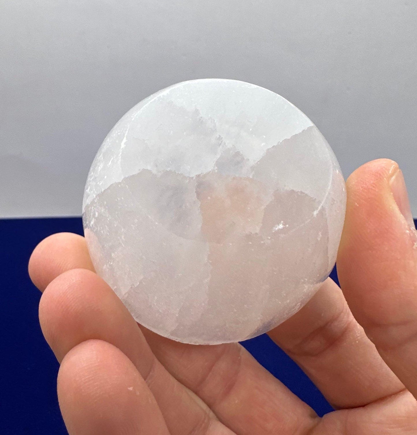 Selenite Charging Bowl, Little Bowl, Moroccan Selenite, Reiki, Handmade Bowl, smooth surfaces, Selenite Crystal Bowl, 3.0 ounces