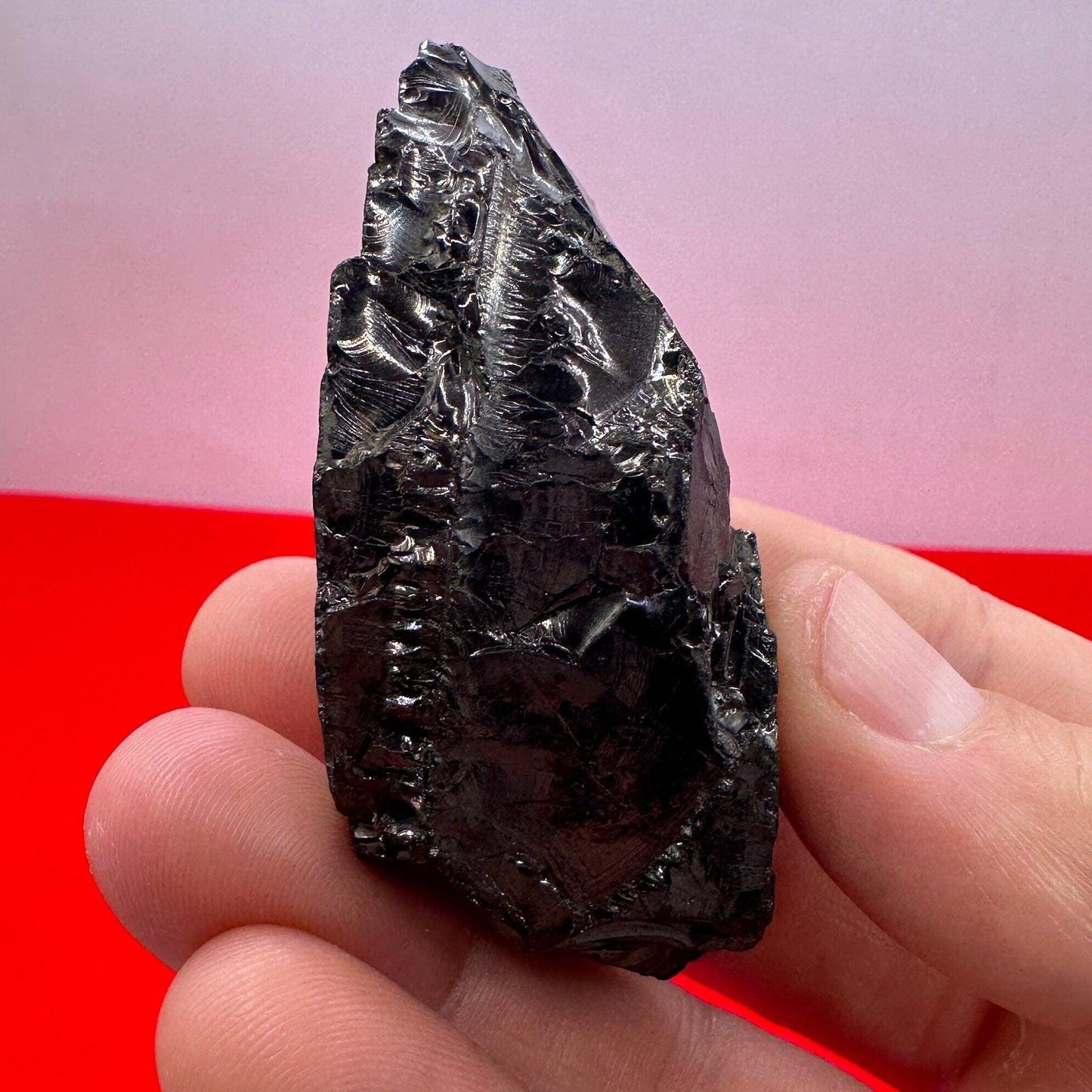 Shungite Specimen from Colombia, Rare and beautiful piece, High Quality, EMF Protection, Meditation, Reiki, Sleep Improvement, 40.61 grams