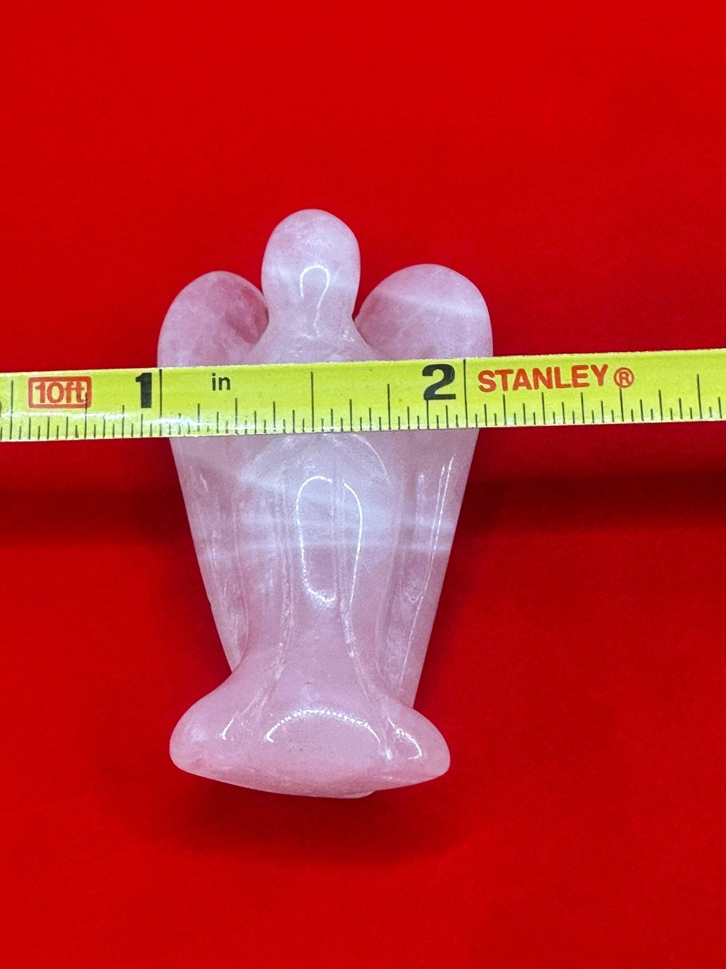 Rose Quartz Angel, Pocket Stone, Protection Stone, Guardian Angel, Rose Quartz, Angel Figurine, 30.55 grams