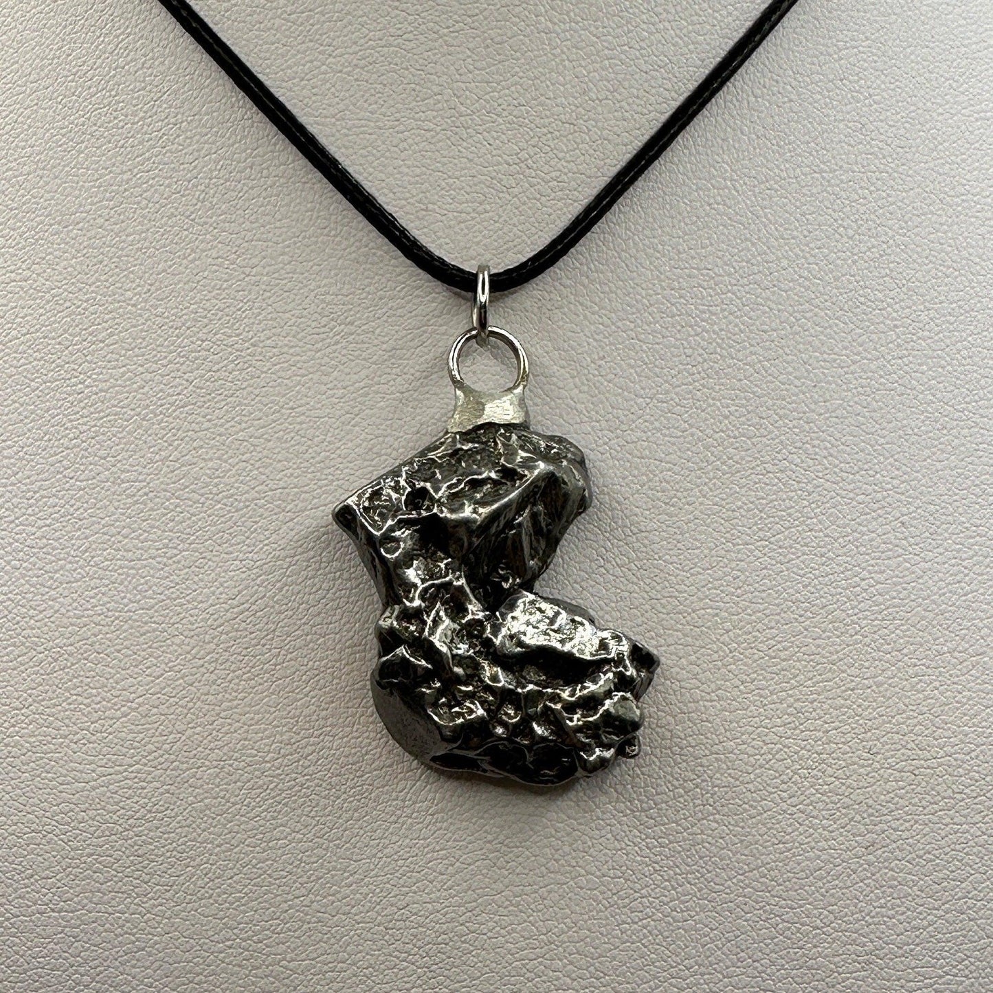 Beautiful Meteorite Campo del Cielo Pendant 20.97 Grams, Astronomy Gift, Authentic Meteorite, Meteorite Jewelry, Meteorite Pendant, COA