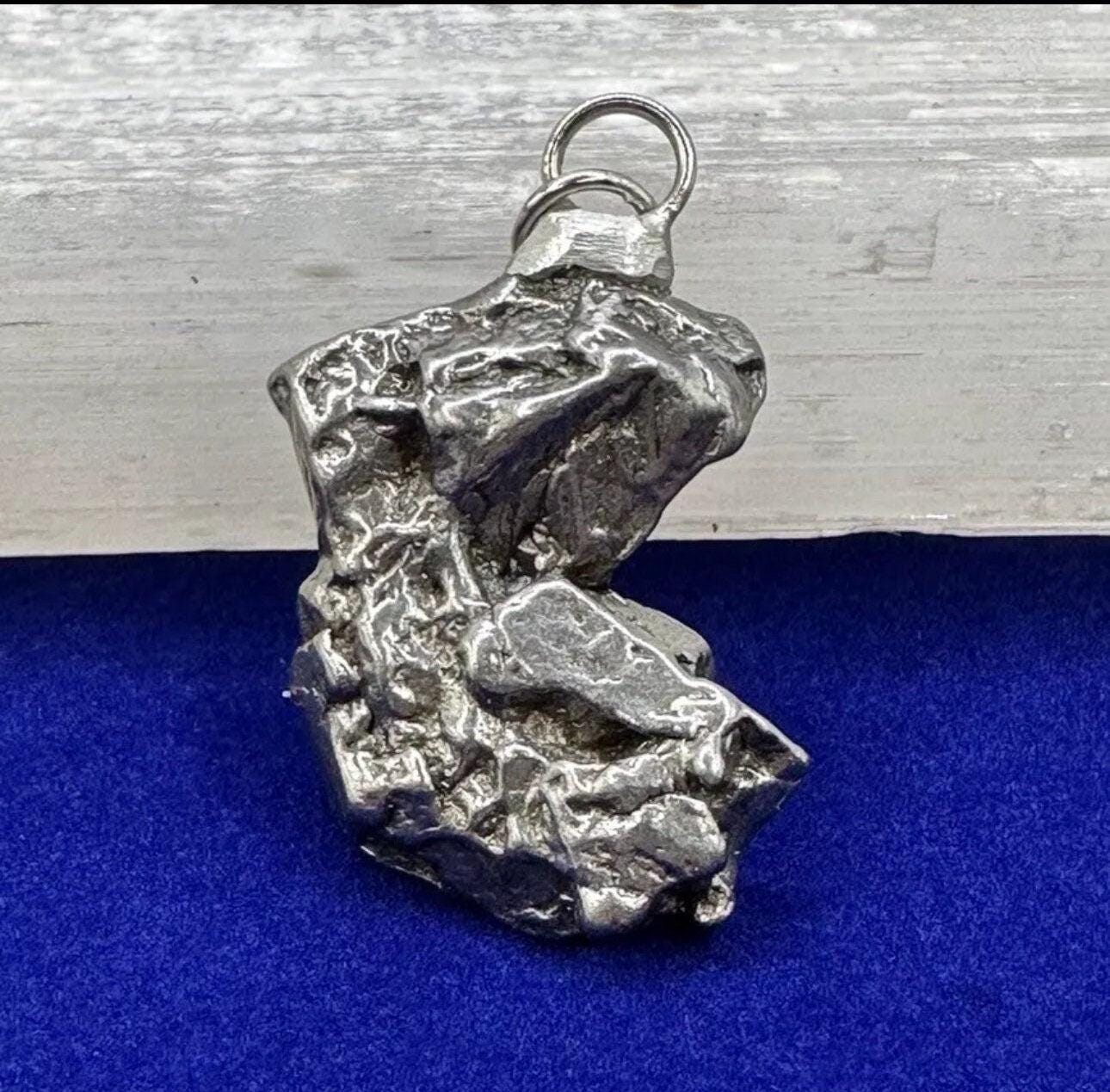 Beautiful Meteorite Campo del Cielo Pendant 20.97 Grams, Astronomy Gift, Authentic Meteorite, Meteorite Jewelry, Meteorite Pendant, COA