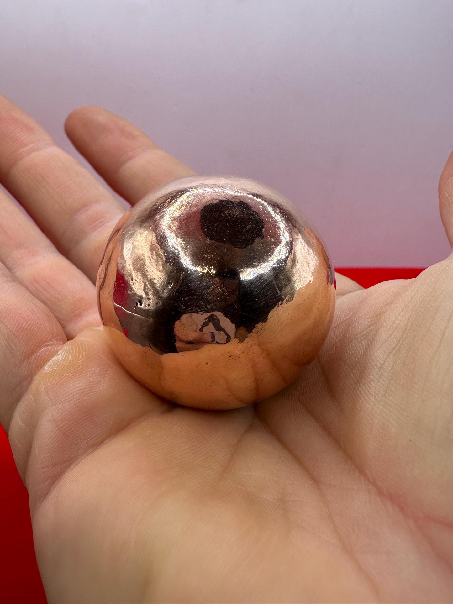 Copper Ball, Copper Sphere, Michigan Copper, High Quality, Copper Gift, Keweenaw Copper, Arthritis, Michigan Gift, Copper, 10.3 Ounces