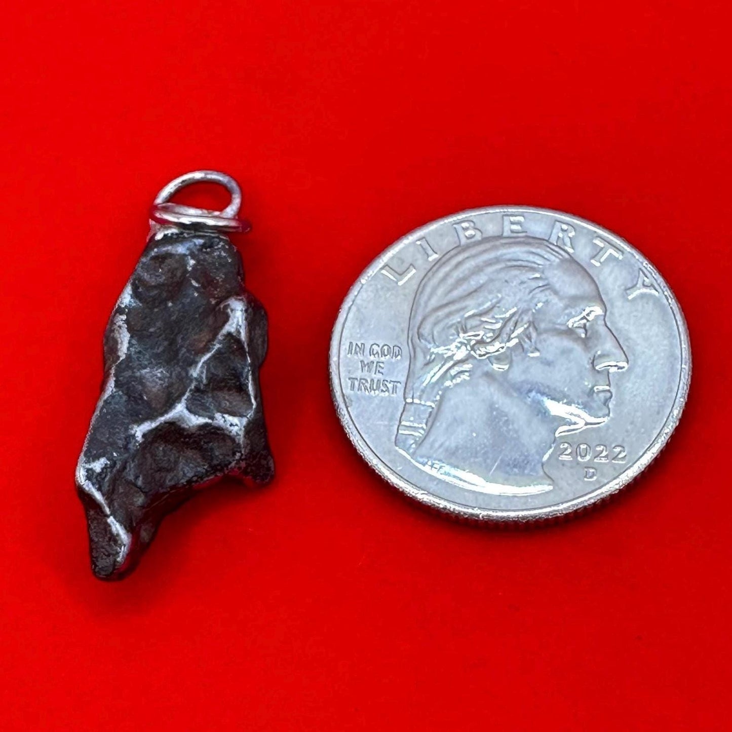 Agoudal Meteorite Pendant, Agoudal, Astronomy Gift, Space Gift, Iron Meteorite, Handmade Pendant, Authentic Iron Meteorite, 7.39 Grams