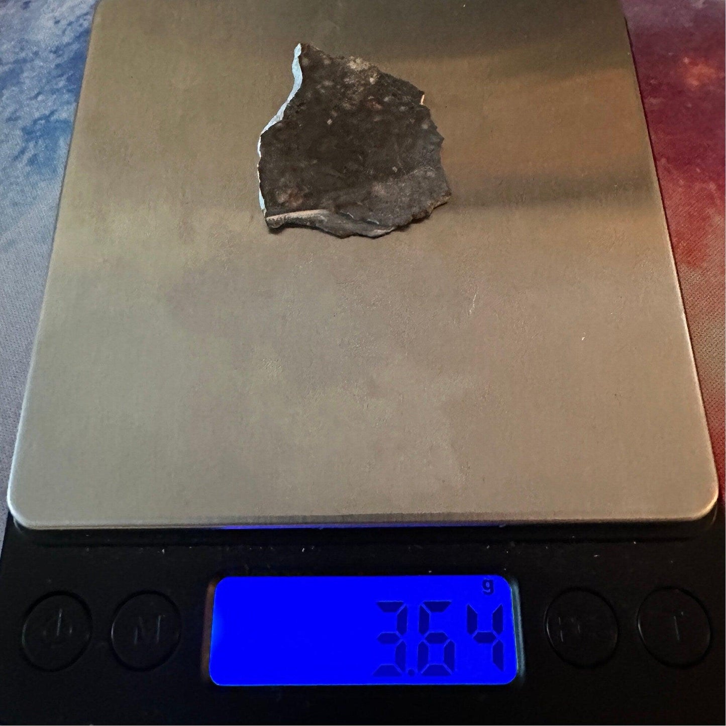 NWA 11182 Moon|Lunar Meteorite Slice, Rare Moon Meteorite, Moon, Astronomy Gift, Meteorite Collection, Feldspathic Breccia, 3.64 grams