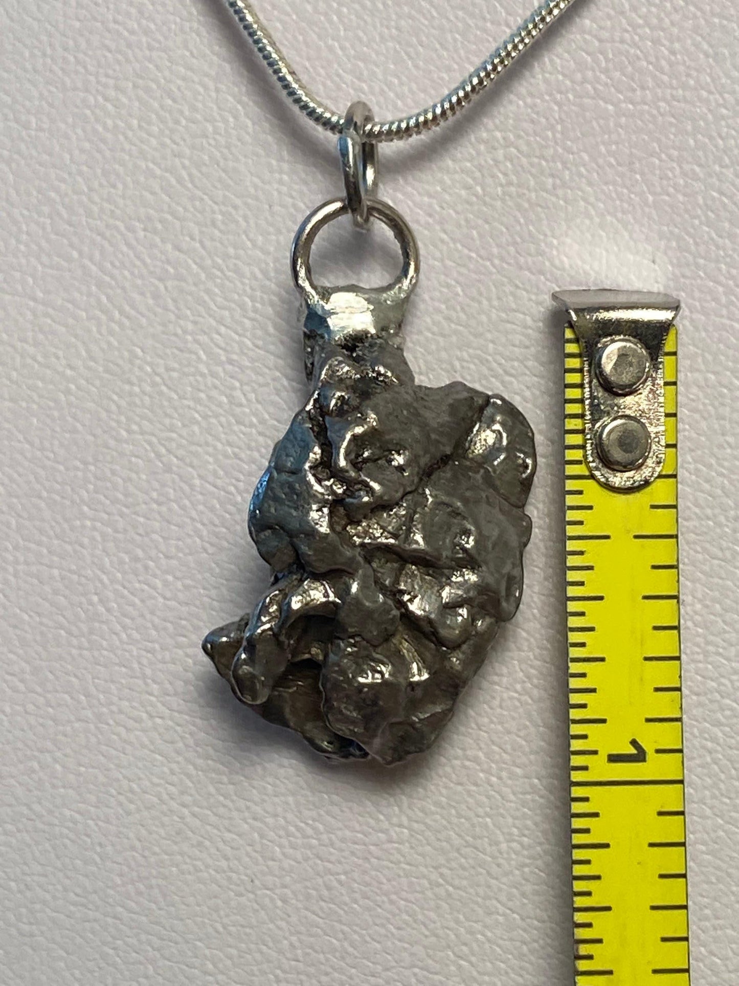 Meteorite Campo del Cielo Pendant, Astronomy Gift, Iron Meteorite, Handmade Pendant, Space Gift, Meteorite Jewelry, 13.19 Grams