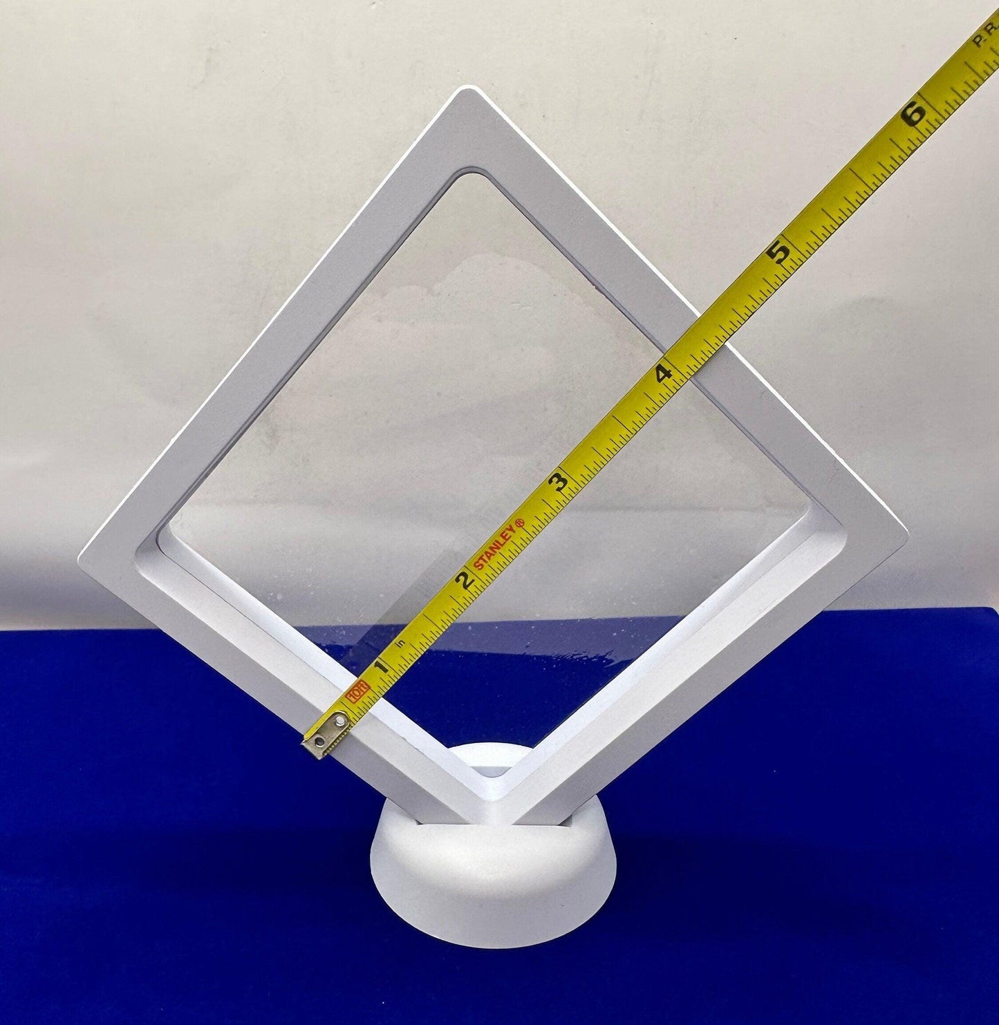 Display Cases, White Framed, Medium Display Cases, Lot of 3, Mineral 3D Display Case with stand, Meteorite Collection, Collection Display