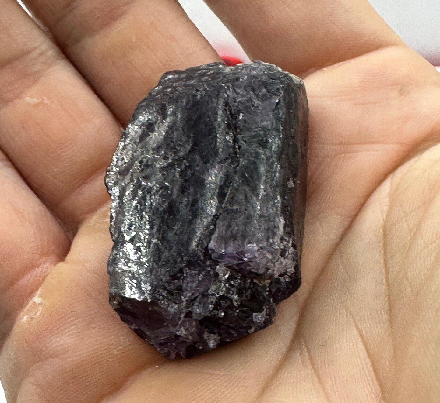 Purple Scapolite Crystal, Scapolite, Rare Crystal, Crystal Collection, Myanmar Scapolite, Self Transformation, 24.49 grams|122.45 carats