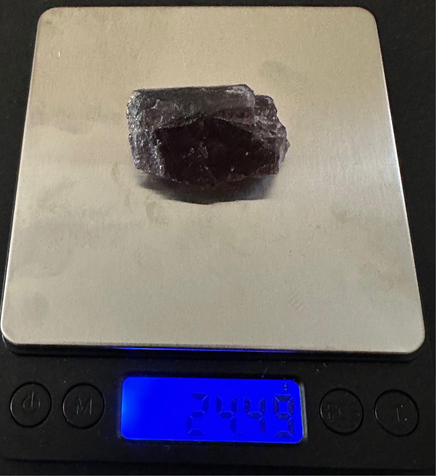 Purple Scapolite Crystal, Scapolite, Rare Crystal, Crystal Collection, Myanmar Scapolite, Self Transformation, 24.49 grams|122.45 carats