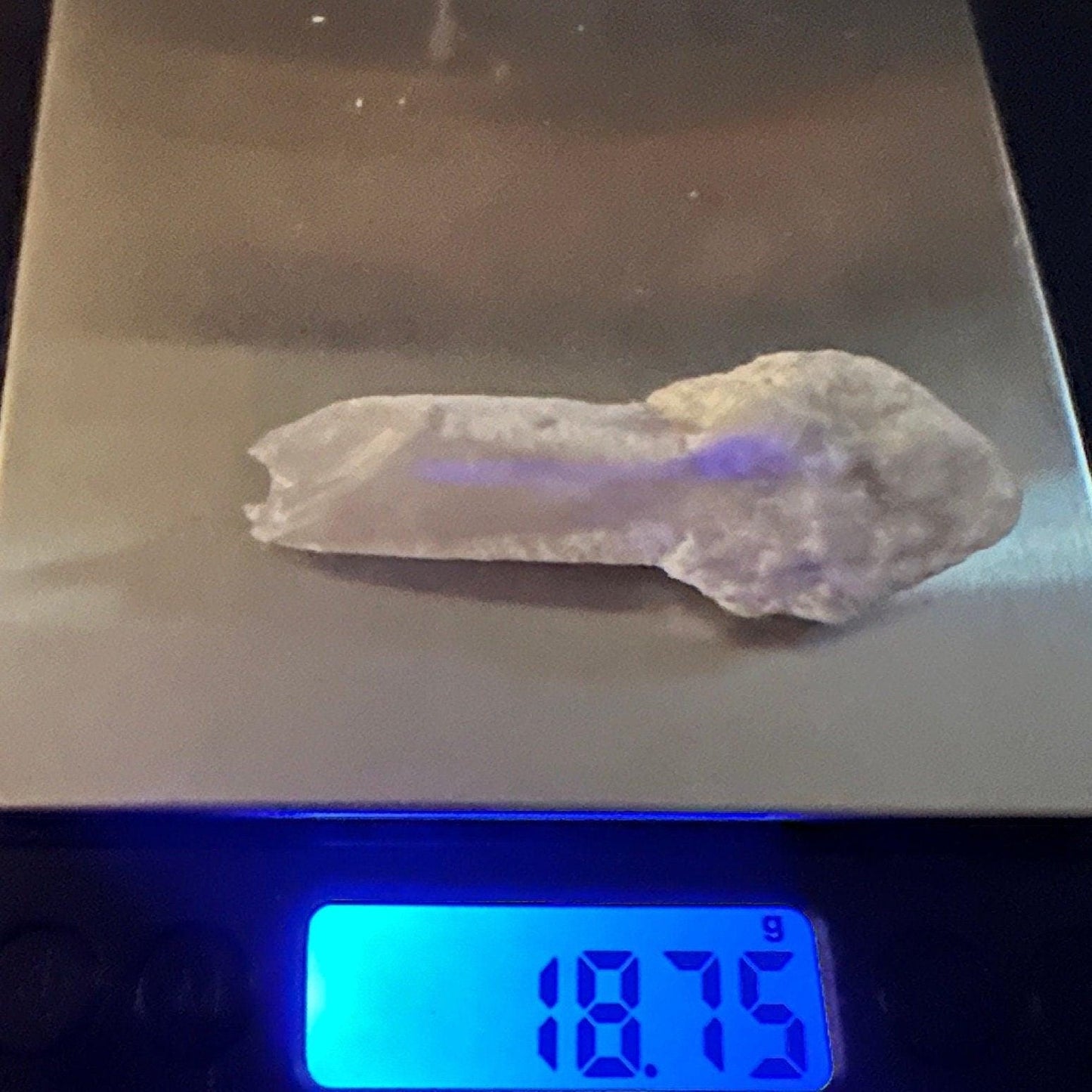 Rare Scepter Quartz with Kaolinite, Scepter Quartz, Brazil, Natural Crystal, White Mushroom, Quartz, Rare Stone, Manifestation, 18.75 grams