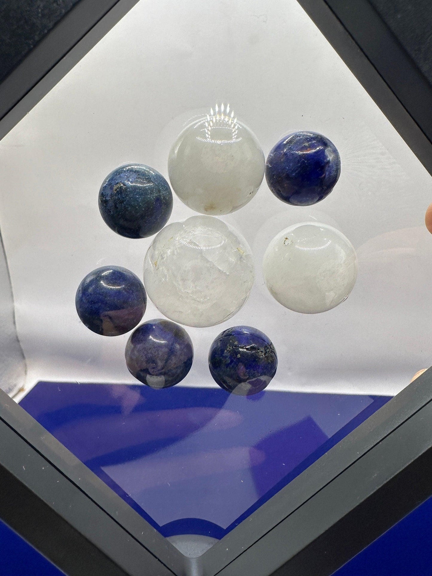Display Case, Extra Large Display Case, Mineral 3D Display Case with stand, Meteorite Collection, Rock Collection, Collection Display