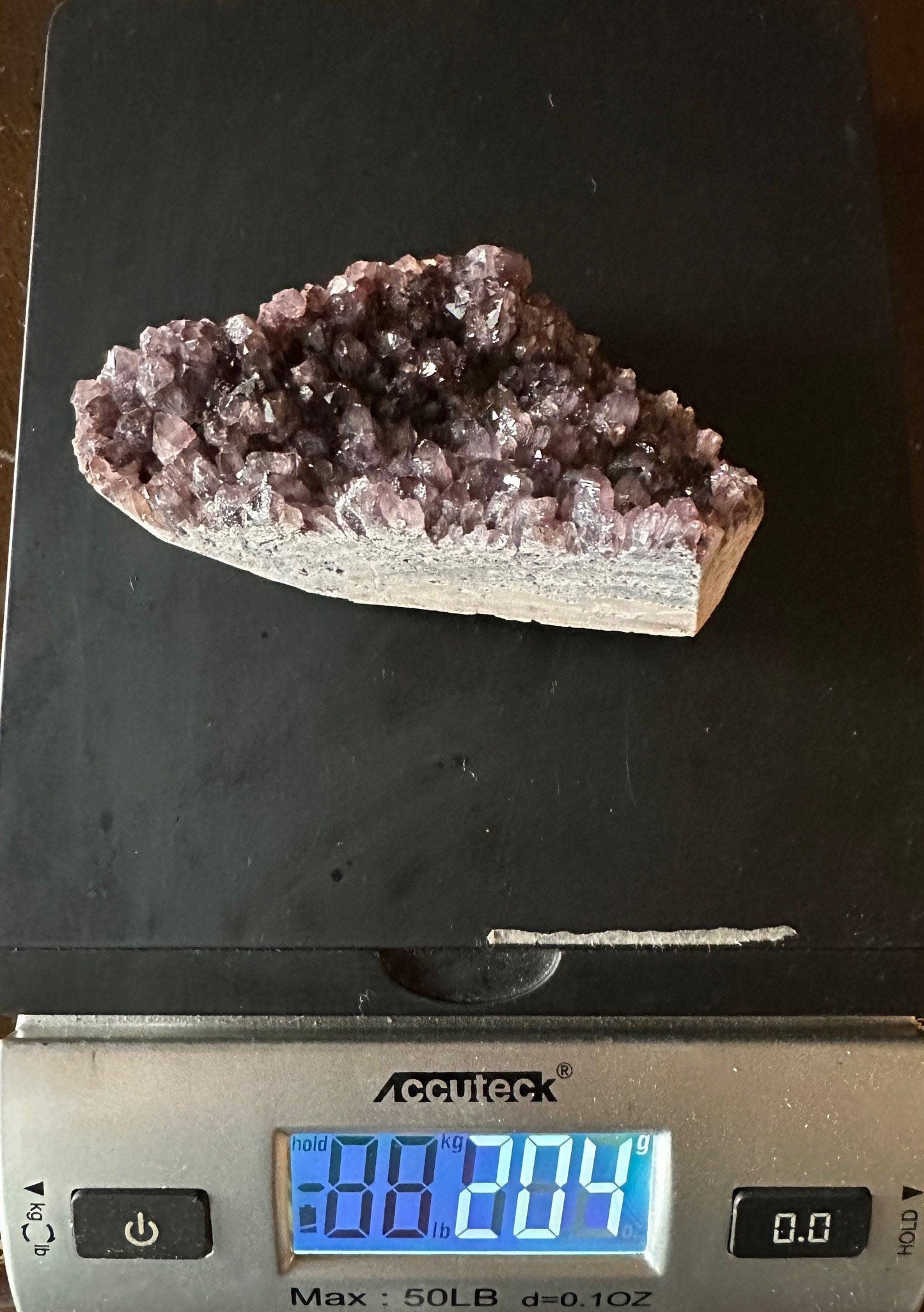 Deep Purple Amethyst Crystal, AAA+ Turkish Amethyst, Crystals, Alacam Mine, Crystal Collection, Crown Chakra, Turkey, 204 grams