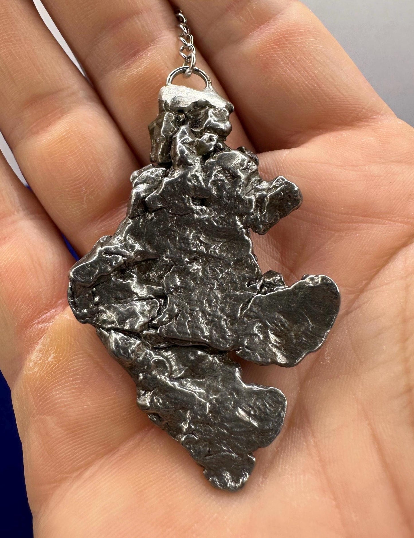 Beautiful Campo del Cielo Meteorite Pendulum, 36.63 grams, Iron Meteorite, Astronomy Gift, Meditation Tool, Authentic Meteorite, Pendulum