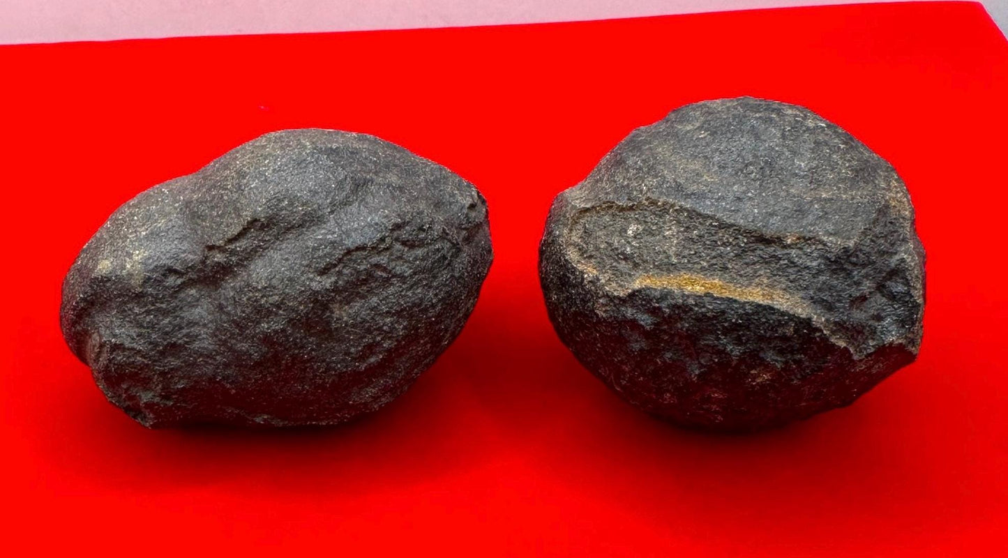 Rare Large Moqui Marbles, Pair of Stones, Shaman Stones, Southern Utah, Thunder Stones, Hopi Marbles, Sandstone, 5.7 oz|165 grams