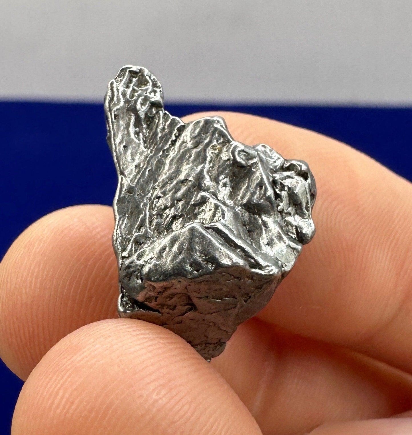 Beautiful Meteorite Specimen Campo del Cielo 7.12 grams, comes with a display case and velvet carrying bag, Astronomy Gift, Space Gift