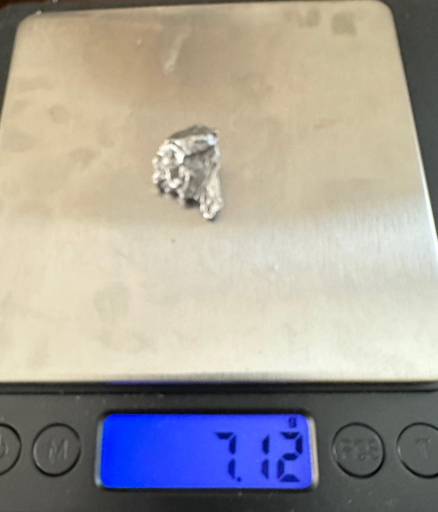 Beautiful Meteorite Specimen Campo del Cielo 7.12 grams, comes with a display case and velvet carrying bag, Astronomy Gift, Space Gift